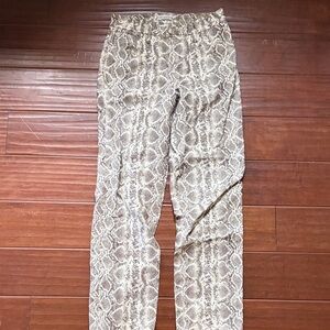 Snake Print Good American faux leather